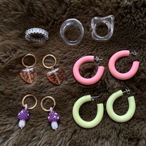 Assorted Earrings & Rings